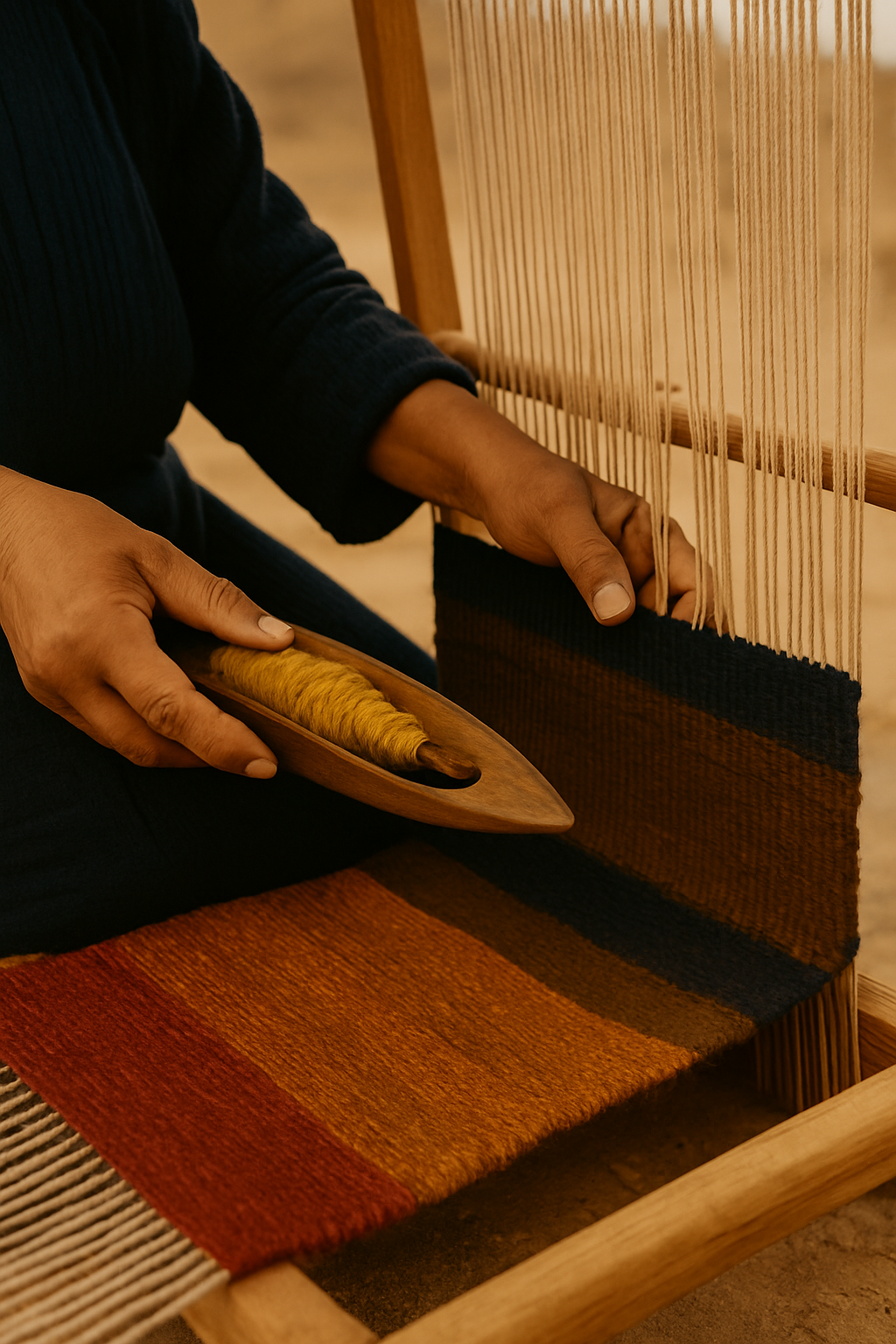 Weaving in the desert